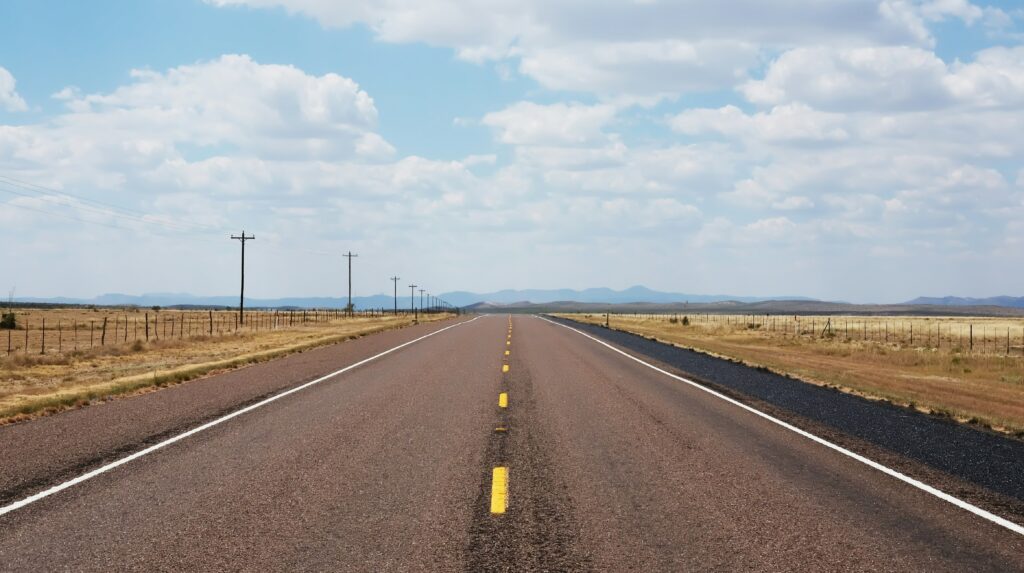 Picture of long road